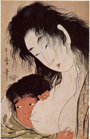 Peinture de Kitagawa Utamaro, Japon, XIXe s.